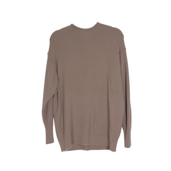WILFRED FREE Hush Knit V Neck Sweater Shitake Chenille Plush Oversized Women's S - Picture 3 of 10